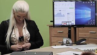 loan4k blonde passes casting for sex credit, trading favors in public outdoor interview with young czech couple.