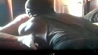 Ebony girlfriend enjoys a relaxing doggystyle session with her boyfriend