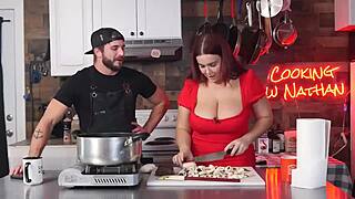 i'm always horny in the kitchen with my big tits