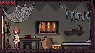 Curvy hentai babe dominates with huge tits in tribal life game