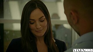 Vixen Com Babysitter Sucks and Rides Boss in Doggy Creampie