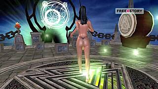 Cute Indian Girl In 3D Cartoon Poses And Masturbates With Banana