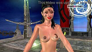 Cute Indian Girl In 3D Cartoon Poses And Masturbates With Banana