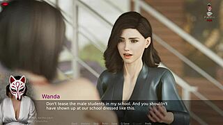 Ms. Denvers in episode 7, she says with big tits.