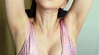 april maxima casually showing off and licking her own armpits for fun