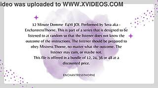 Domme gives f4m joi instructions for orgasm domination