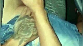 Fucking in traffic! Intense gay action