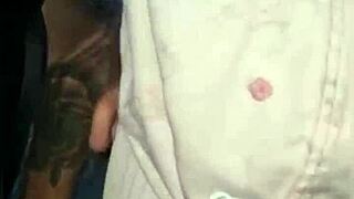 Fucking in traffic! Intense gay action