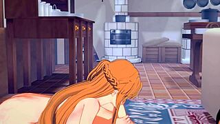 Asuna from Sword Art Online gets hardcore with Kirito in cosplay