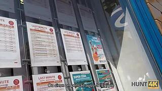 Hunt4k: Ella Enjoys Her Vacation Riding My Hard Cock!