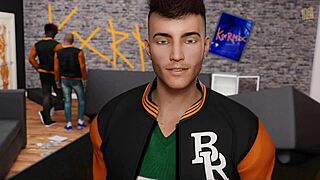 Cartoon chick in 3D walks the shame path in Being a Dik Ep 82.