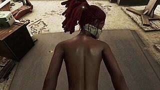 Fallout 4 Dark Desires with Hot Black in Tight Bondage