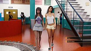 Cartoon chick in 3D walks the shame path in Being a Dik Ep 82.