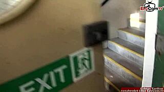 Beautiful Blonde Babe Loves Double Cumshot