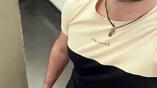 Bricklayer pleasured at construction site