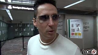 Blonde Spanish Pornstar Delivers Deepthroat Blowjob to Bum