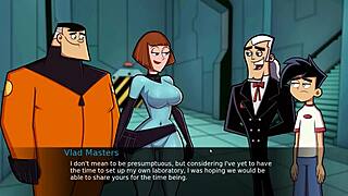 Having fun in the shower with Amity Park uncensored anime parody