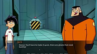 Having fun in the shower with Amity Park uncensored anime parody