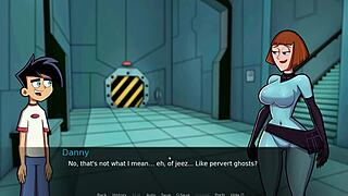 Having fun in the shower with Amity Park uncensored anime parody