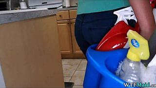 Chatting with new maid