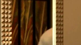 muscular inked guys in interracial shower action 😈