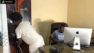 My Hr Fucks Me Badly In Office For Not Cleaning With Big Cock Facial