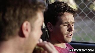 watch slutty teen lily jordan sneakily bang her boyfriend’s buddy.