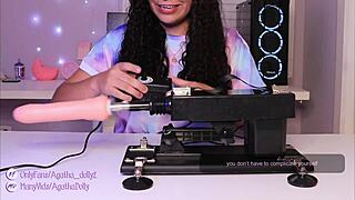 Unboxing my new sex machine, Agatha Dolly tests insane speed!
