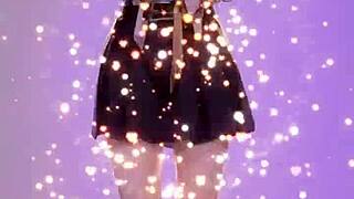 feeling so hyped over this ai art tiktok dance compilation with frieren, toga, and eva in 3d anime.