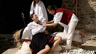 Two girls have lesbian enjoyment