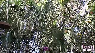 petite college girl strips naked in public park 😍