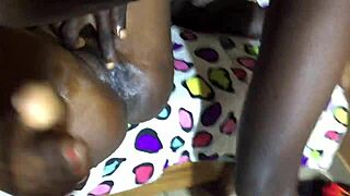 creamy pussy gets creampied by big black cock in full hardcore video