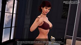 Busty MILF Teacher Deepthroats Student's Big Cock and Swallows Cum in Taboo Hentai Game