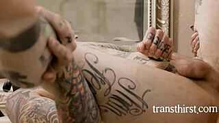 the boss’s tranny wife gave an unforgettable hardcore ride