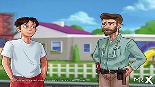 Entering the shaking barn in Summertime Saga episode 2 36