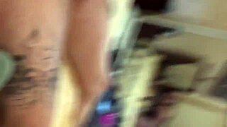 this nasty pawg slut gets a big creampie in her ass after blowjob