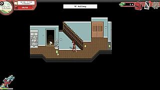 Nerdy girl sneaks public handjob in spooky library! 📚😈