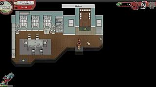 Nerdy girl sneaks public handjob in spooky library! 📚😈