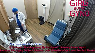Curious about Rebel Wyatt’s backstage bloopers from gyno exams at GirlsGoneGynoCom?