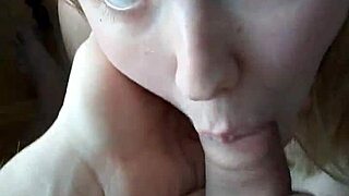 Teen sucking big dick with intense enthusiasm and deepthroat action