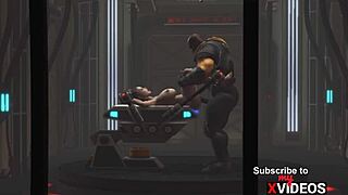 Wow! Brunette In Cuffs Fucked By Bbc In Sci-Fi Lab!