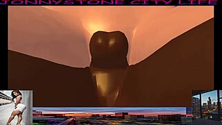 Jonnystone meets latina model in 3d anime.