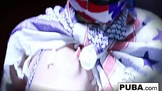 The sexy blonde wrestler says, Watch me use these toys on my ass and pussy!