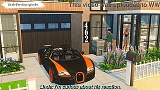 Horny stepsister fucked by stepbrother and stranger in Sims 4