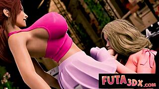 Futa3dx - Big Tittied Futa FUCKS Blonde Hard on TERRASSE