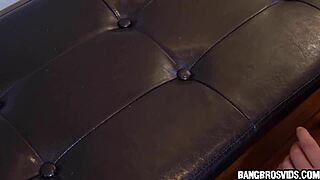 She sneaks into a house, gets caught masturbating by the owner. What a wild blonde with big tits