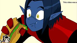 Nightcrawler teleport fails in animated porn video