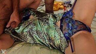 Watch this french slut in lingerie blowjob and rimming? Pussy fucking doggystyle with dirty talk!