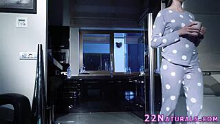 real european babe gets fingered and gives blowjob for facial cumshot