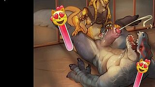 Gay furry compilation with frottage